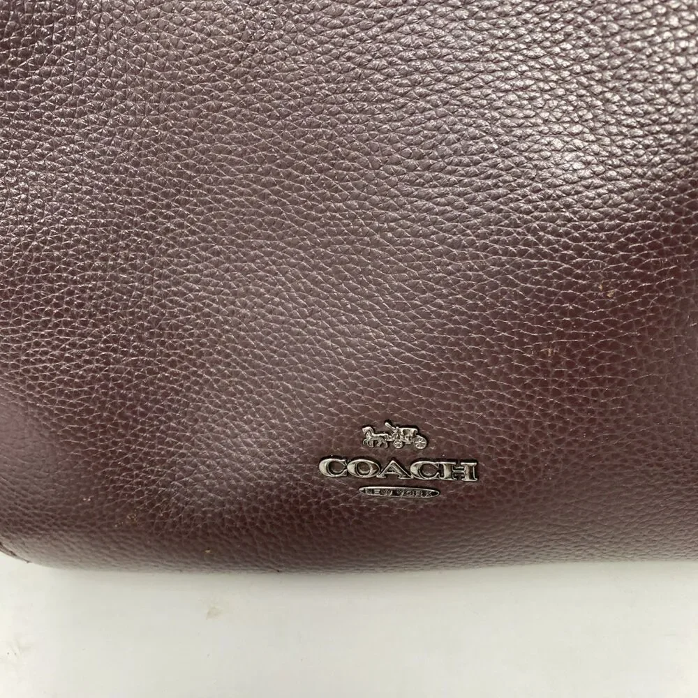 Coach  Brown Leather Crossbody Shoulder Bag Bucket Purse 21377